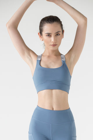 bra azul primera capa para dama tela suave