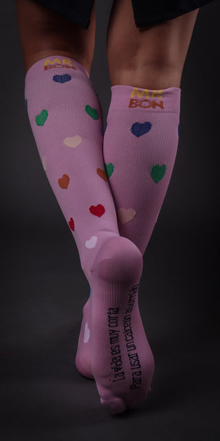 Pink Compression Socks Mr Bon®