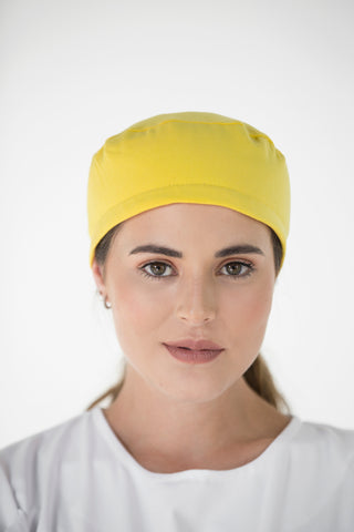 gorro quirurgico amarillo para dama