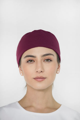 gorro quirurgico color marron para mujer